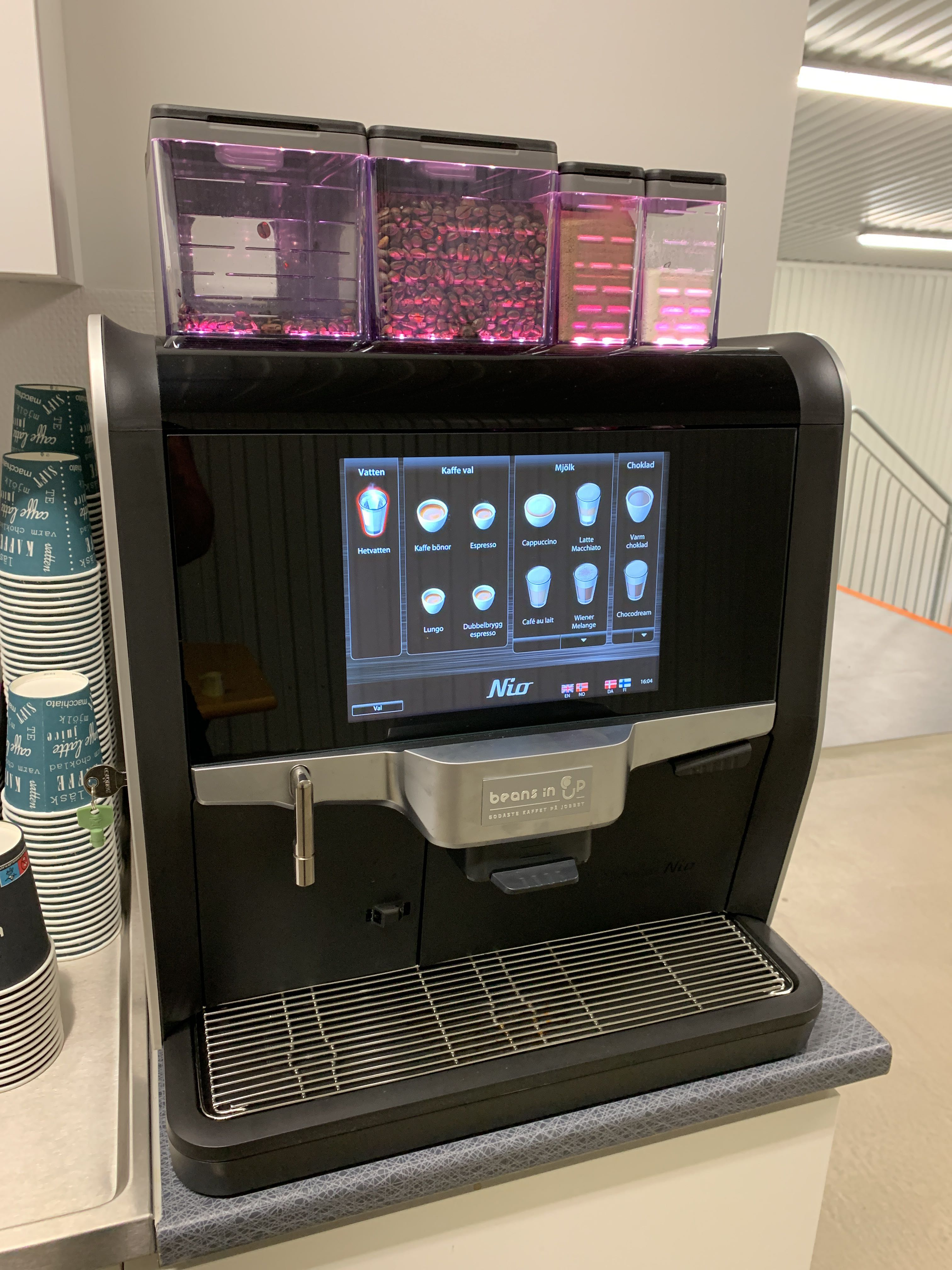 Installed office coffee machine provided by Xpress Vending