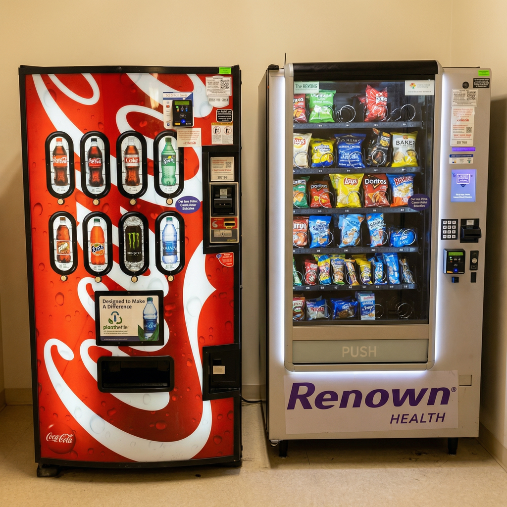 Modern beverage vending machine